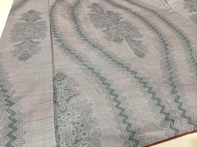 平和屋着物●本場大島紬 一元絣 幾何学花文 正絹 逸品 AAAZ3258np