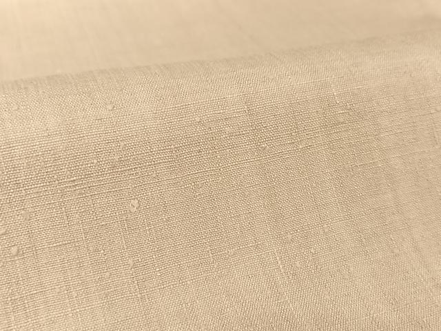 平和屋着物●本場結城紬 重要無形文化財 色無地 亜麻色 藤貴 証紙付き 正絹 逸品 AAAZ3312np