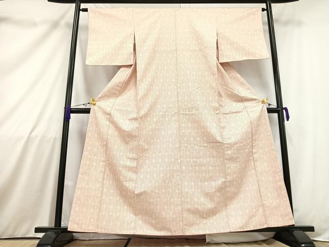 平和屋着物■上質なお召 草花文 正絹 逸品 AAAZ3579mf