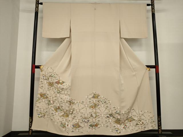 平和屋着物●豪華色留袖 友禅 几帳吉祥文 正絹 逸品 AAAZ3740ck