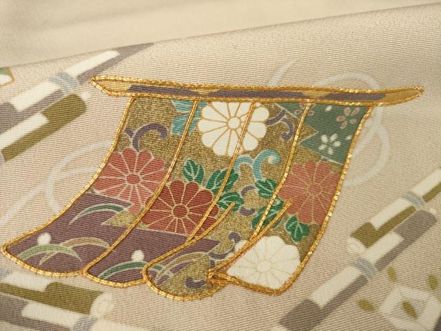 平和屋着物●豪華色留袖 友禅 几帳吉祥文 正絹 逸品 AAAZ3740ck