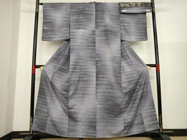 平和屋着物●筬園工房 みちのく 紅泥染 紅花紬 米沢 霞文 正絹 逸品 未使用 AAAZ3757ck