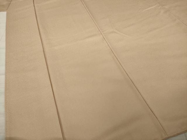 平和屋着物●上質な色無地 赤白橡色 正絹 逸品 AAAZ3762ck