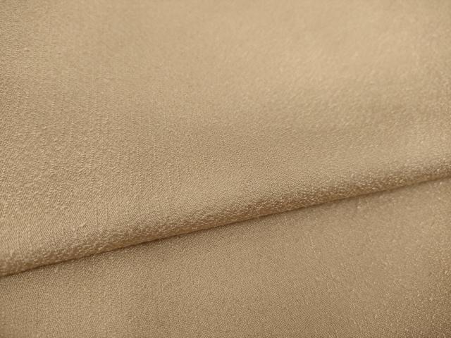 平和屋着物●上質な色無地 赤白橡色 正絹 逸品 AAAZ3762ck