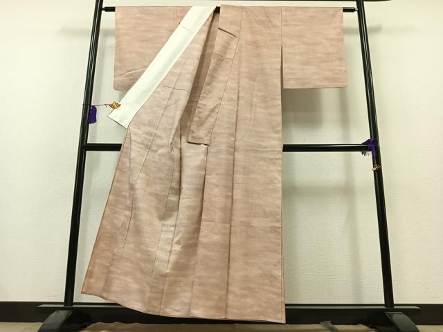 平和屋着物▽石川県指定無形文化財 牛首紬 白山工房 手織り 単衣 霞文 暈し染め 正絹 逸品 AAAZ3966jh