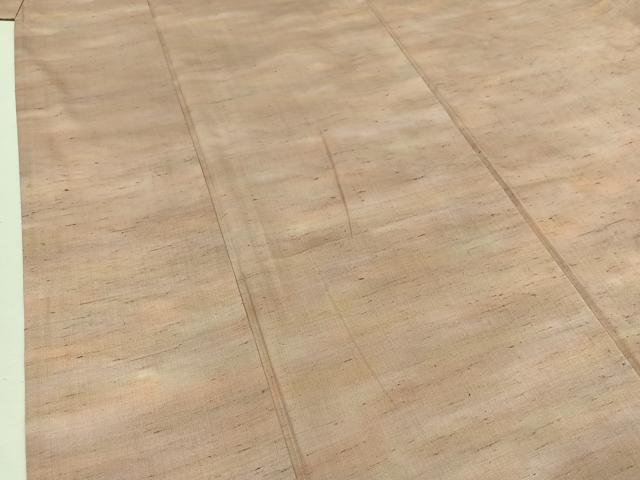平和屋着物▽石川県指定無形文化財 牛首紬 白山工房 手織り 単衣 霞文 暈し染め 正絹 逸品 AAAZ3966jh