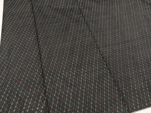 平和屋着物●本場大島紬 幾何学文様 大山謹製 正絹 逸品 AAAZ4486ph