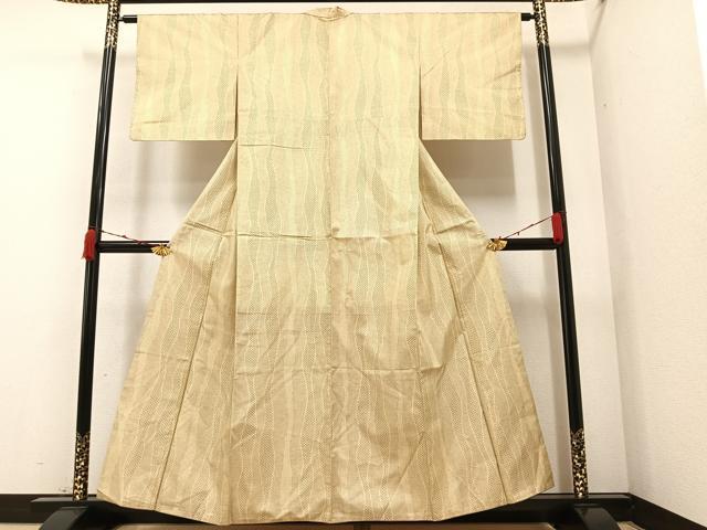 平和屋着物●本場大島紬 よろけ間道 正絹 逸品 AAAZ4498ph