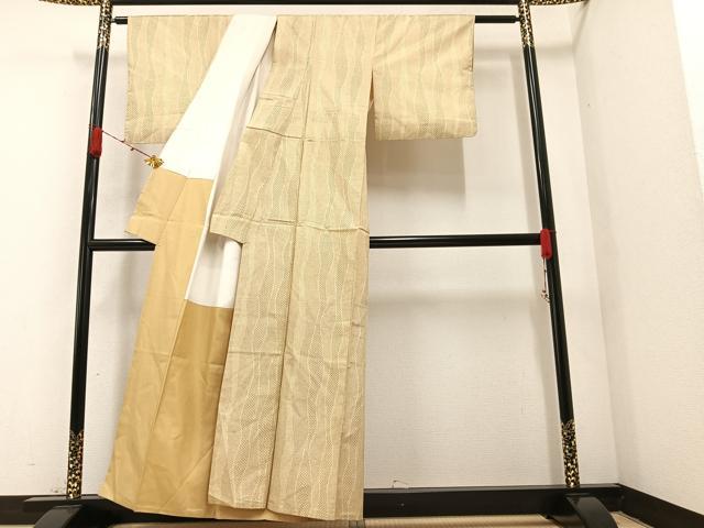 平和屋着物●本場大島紬 よろけ間道 正絹 逸品 AAAZ4498ph