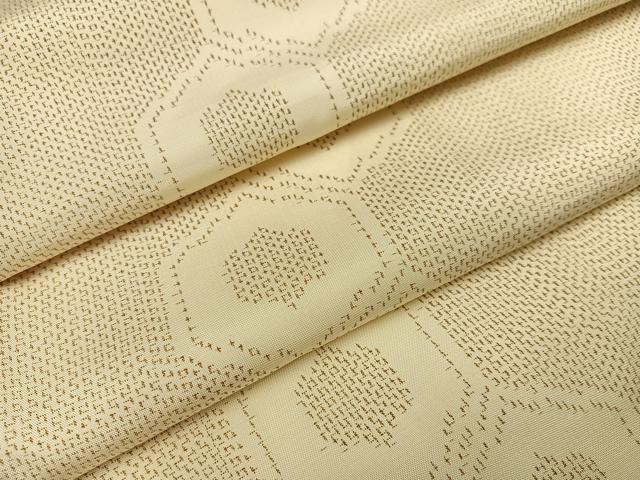 平和屋着物●上質な紬 亀甲間道 正絹 逸品 AAAZ4501ph