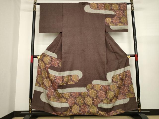 平和屋着物●訪問着 エ霞人物文 金彩 正絹 逸品 AAAZ4784ck
