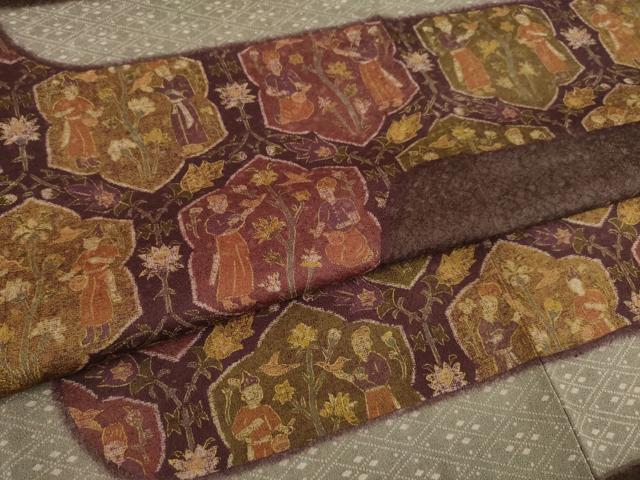 平和屋着物●訪問着 エ霞人物文 金彩 正絹 逸品 AAAZ4784ck