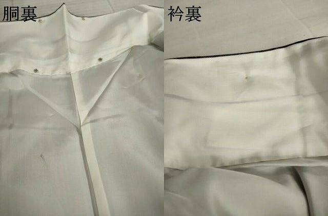 平和屋着物●上質な紬 樹林風景文 正絹 逸品 AAAZ4795ck