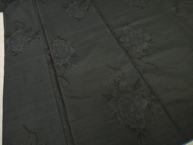 平和屋着物●本場大島紬 舞花文 正絹 逸品 AAAZ4804ck