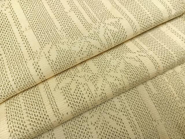 平和屋着物●本場大島紬 薩摩結城 笹竹文 正絹 逸品 AAAZ4886ph