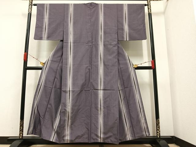 平和屋着物●上質な紬 間道 正絹 逸品 AAAZ4908ph