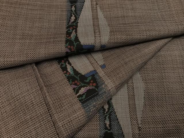 平和屋着物●本場大島紬 カタス9マルキ 草木間道 正絹 逸品 AAAZ4909ph