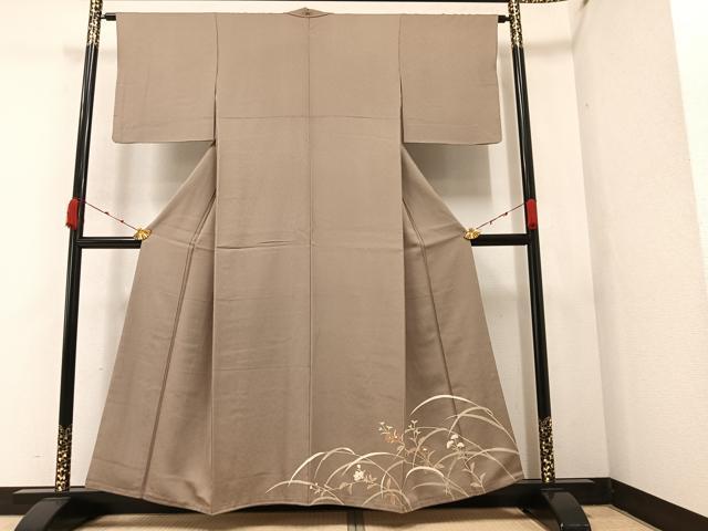 平和屋着物●豪華色留袖 草花文 金彩 正絹 逸品 AAAZ4919ph