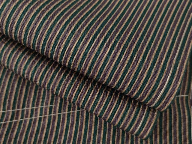 平和屋着物●上質な小紋 縞 正絹 逸品 AAAZ4989ck