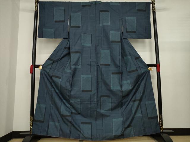 平和屋着物●本場大島紬 一元絣 色紙重ね文 正絹 逸品 AAAZ5001ck