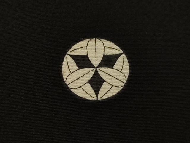 平和屋着物●豪華黒留袖 友禅 立波鴛鴦文 暈し染め 金銀彩 正絹 逸品 AAAZ5035ck