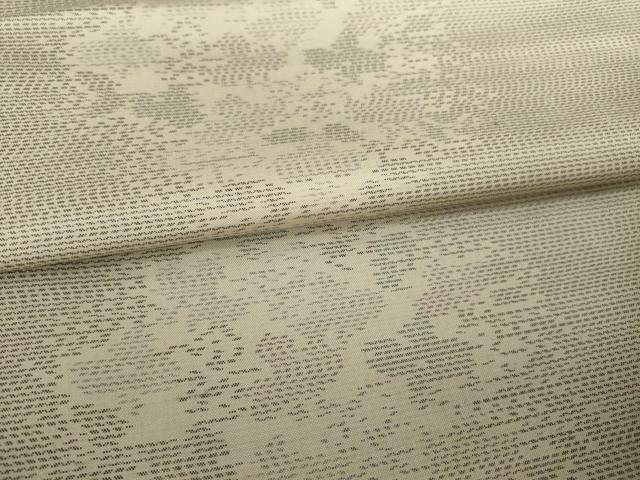 平和屋着物●本場大島紬 白大島 花丸文 正絹 逸品 AAAZ5040ck