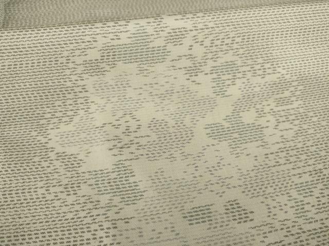 平和屋着物●本場大島紬 白大島 花丸文 正絹 逸品 AAAZ5040ck