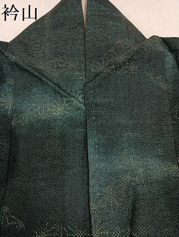 平和屋着物●上質な紬 麻の葉文様 正絹 逸品 AAAZ5082ph