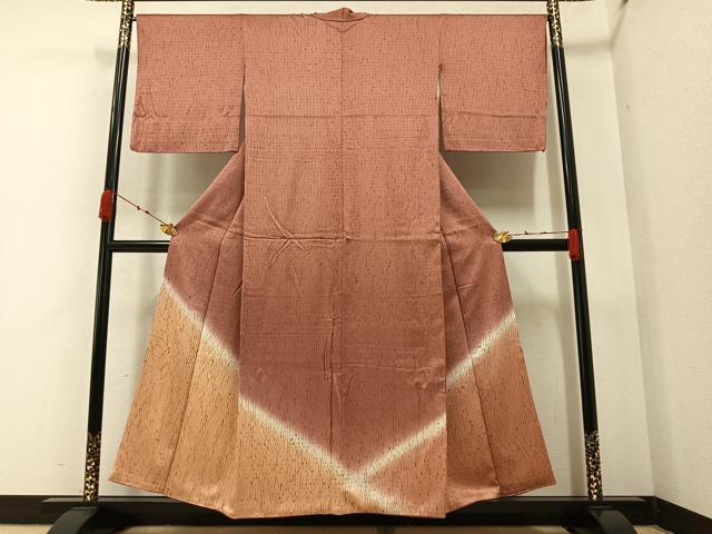 平和屋着物●訪問着 総絞り 霞文 暈し染め 正絹 逸品 AAAZ5089ph