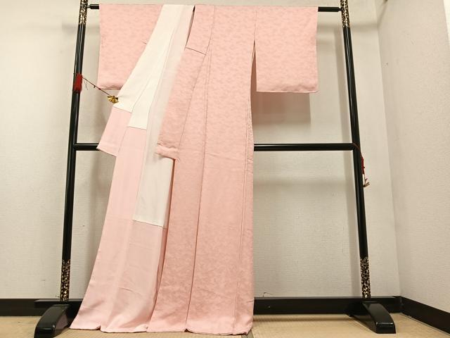 平和屋着物●上質な色無地 紋意匠 虹色 正絹 逸品 未使用 AAAZ5110ph