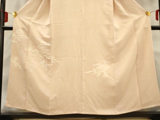 平和屋着物■豪華色留袖 風景地紋 雄黄色 正絹 逸品 AAAZ5545ma