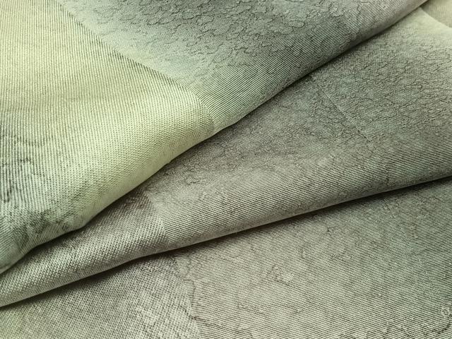 平和屋着物▽上質な小紋 単衣 間道 暈し染め 正絹 逸品 AAAZ5697jh