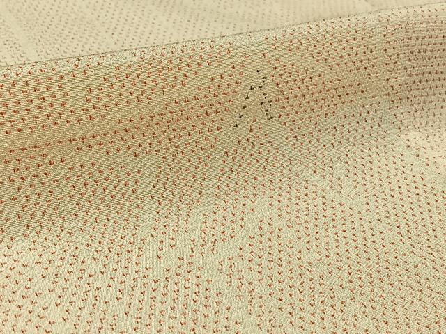 平和屋着物▽本塩沢 単衣 舞葉文 正絹 逸品 AAAZ5706jh