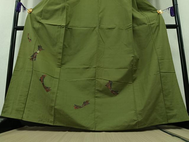 平和屋着物▽訪問着 単衣 切嵌束ね熨斗文 金糸 正絹 逸品 AAAZ5707jh