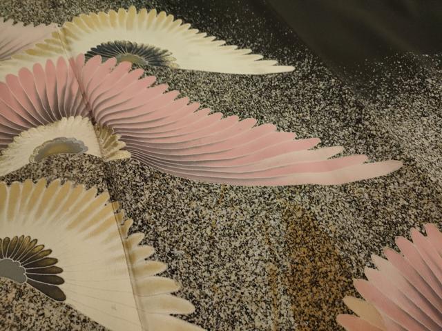 平和屋着物■豪華黒留袖 刺繍 裏菊 金銀彩 正絹 逸品 AAAZ6723ru