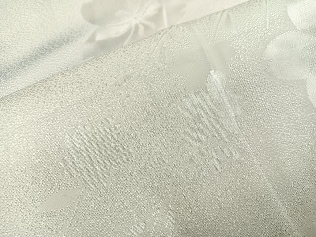 平和屋着物●長襦袢 無双仕立て 桜地紋 暈し染め 正絹 逸品 AAAZ6802ph