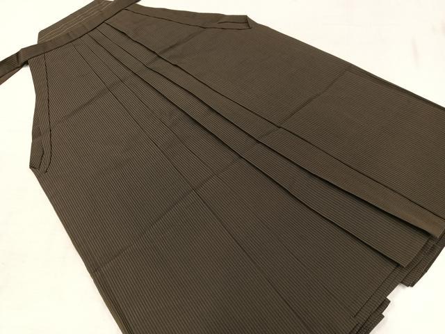 平和屋着物●男性 馬乗り袴 縞 正絹 逸品 AAAZ6829ph