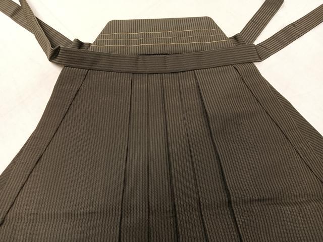 平和屋着物●男性 馬乗り袴 縞 正絹 逸品 AAAZ6829ph