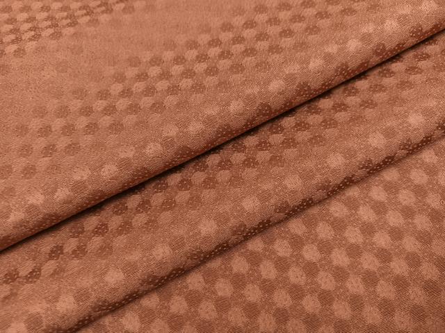 平和屋着物●上質な色無地 亀甲地紋 蘇芳色 正絹 逸品 未使用 AAAZ6847ph