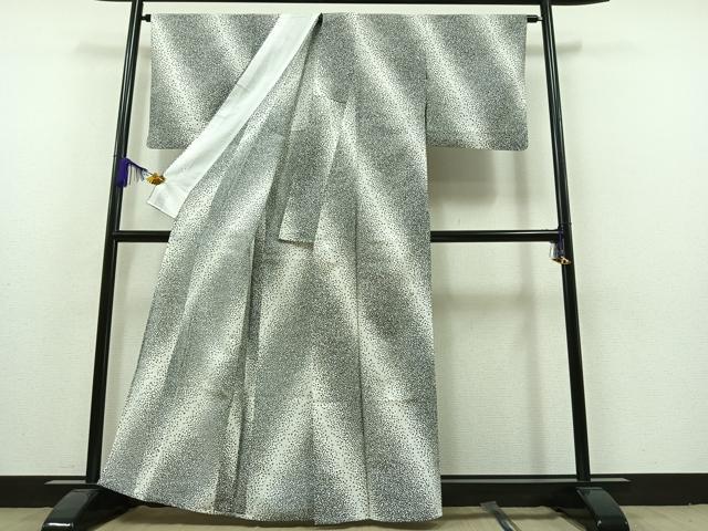 平和屋着物▽小紋 単衣 箔散らし文様 洗える着物 AAAZ7126jh