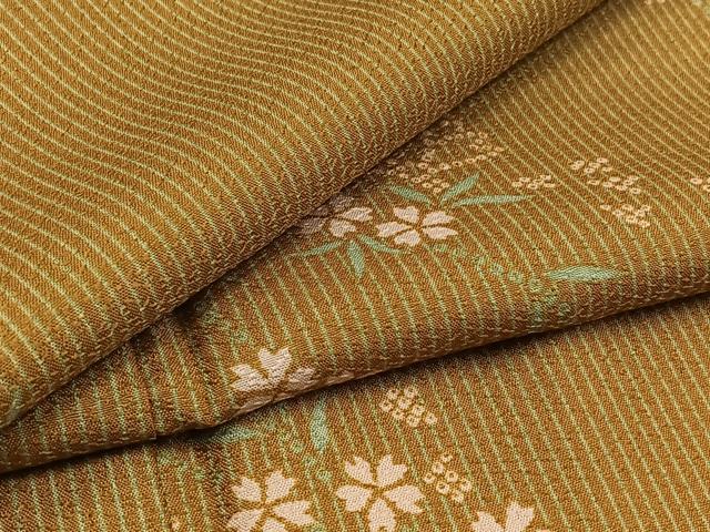 平和屋着物▽小紋 単衣 桜文 やまと誂製 洗える着物 AAAZ7129jh