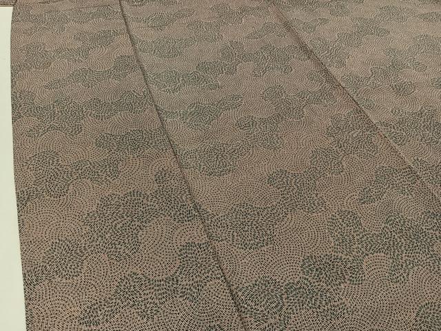 平和屋着物▽江戸小紋 単衣 鮫小紋柄 正絹 逸品 AAAZ7130jh