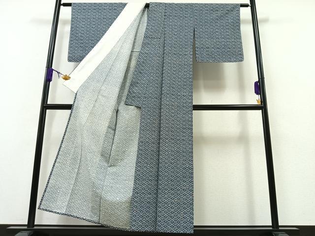 平和屋着物▽小紋 単衣 花菱文 AAAZ7143jh