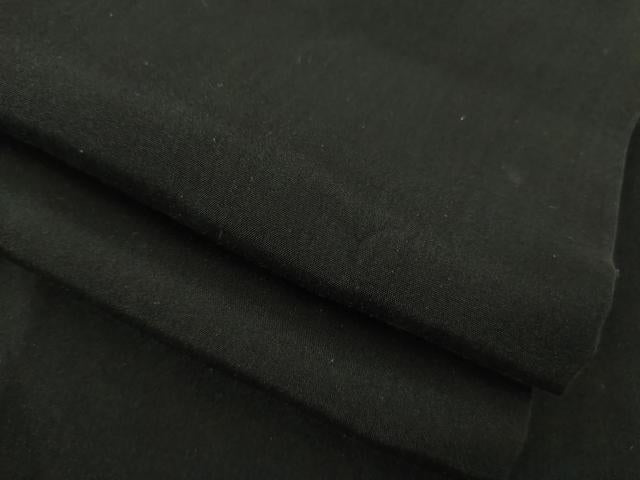 平和屋着物●男性 黒紋付 長羽織セット 正絹 逸品 AAAZ7170ck