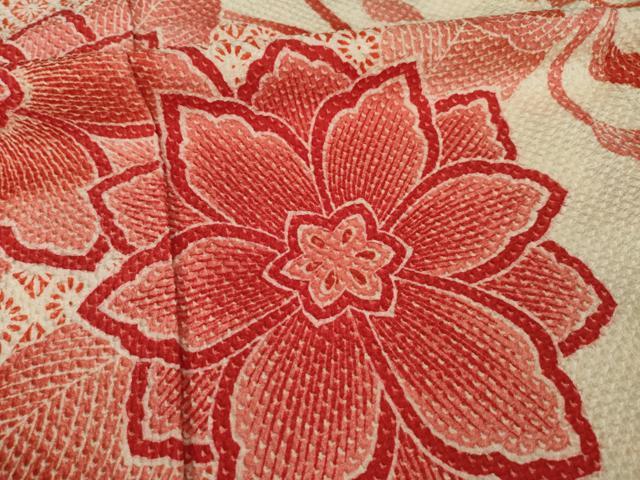 平和屋着物●名門 藤娘きぬたや・総絞り 振袖 花唐草文 正絹 逸品 AAAZ7226ck