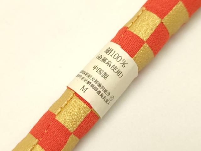 平和屋着物●和装小物 振袖用帯締め 装飾 蒔絵 金糸 逸品 未使用 AAAZ7258ay