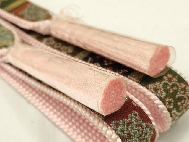 平和屋着物●和装小物 上質な帯締め 龍村美術織物 唐花雙鳥斑錦 共箱付き 逸品 未使用 AAAZ7279ay