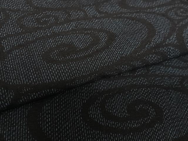 平和屋着物●結城紬 流水文 正絹 逸品 未使用 AAAZ7291zg