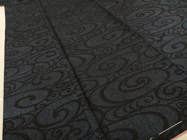 平和屋着物●結城紬 流水文 正絹 逸品 未使用 AAAZ7291zg