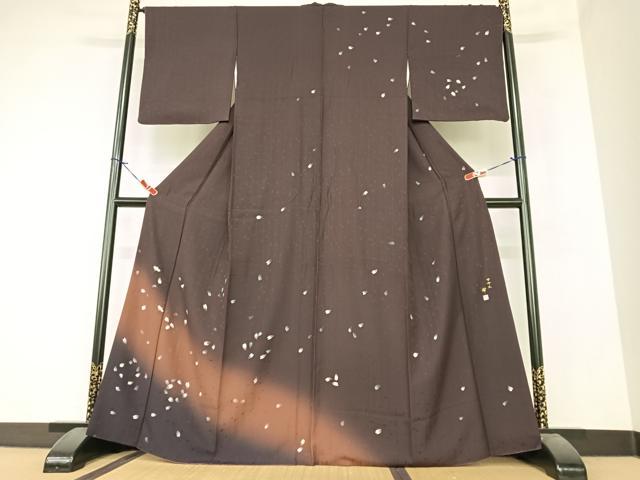 平和屋着物●訪問着 作家物 舞桜 暈し染め 正絹 逸品 AAAZ7376zg